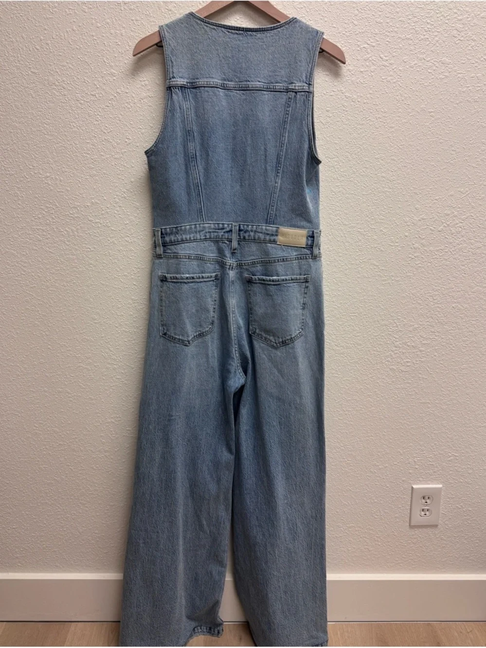 pistola Light Blue Sleeveless Denim Overalls Jumpsuit - Picture 6 of 6